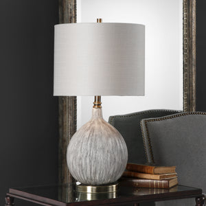 Hedera Textured Ivory Table Lamp