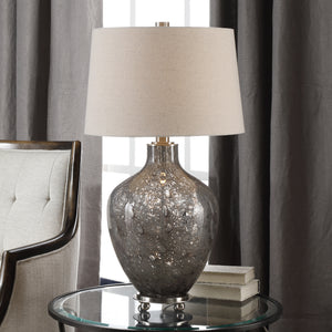 Adria Transparent Gray Glass Lamp