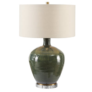 Elva Emerald Table Lamp
