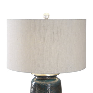 Olesya Swirl Glass Table Lamp