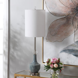 Piers Mottled Blue Buffet Lamp