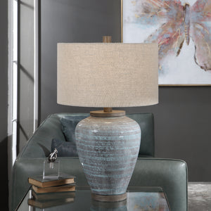Pelia Light Aqua Table Lamp