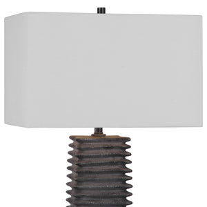 Sanderson Metallic Charcoal Table Lamp