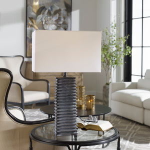 Sanderson Metallic Charcoal Table Lamp