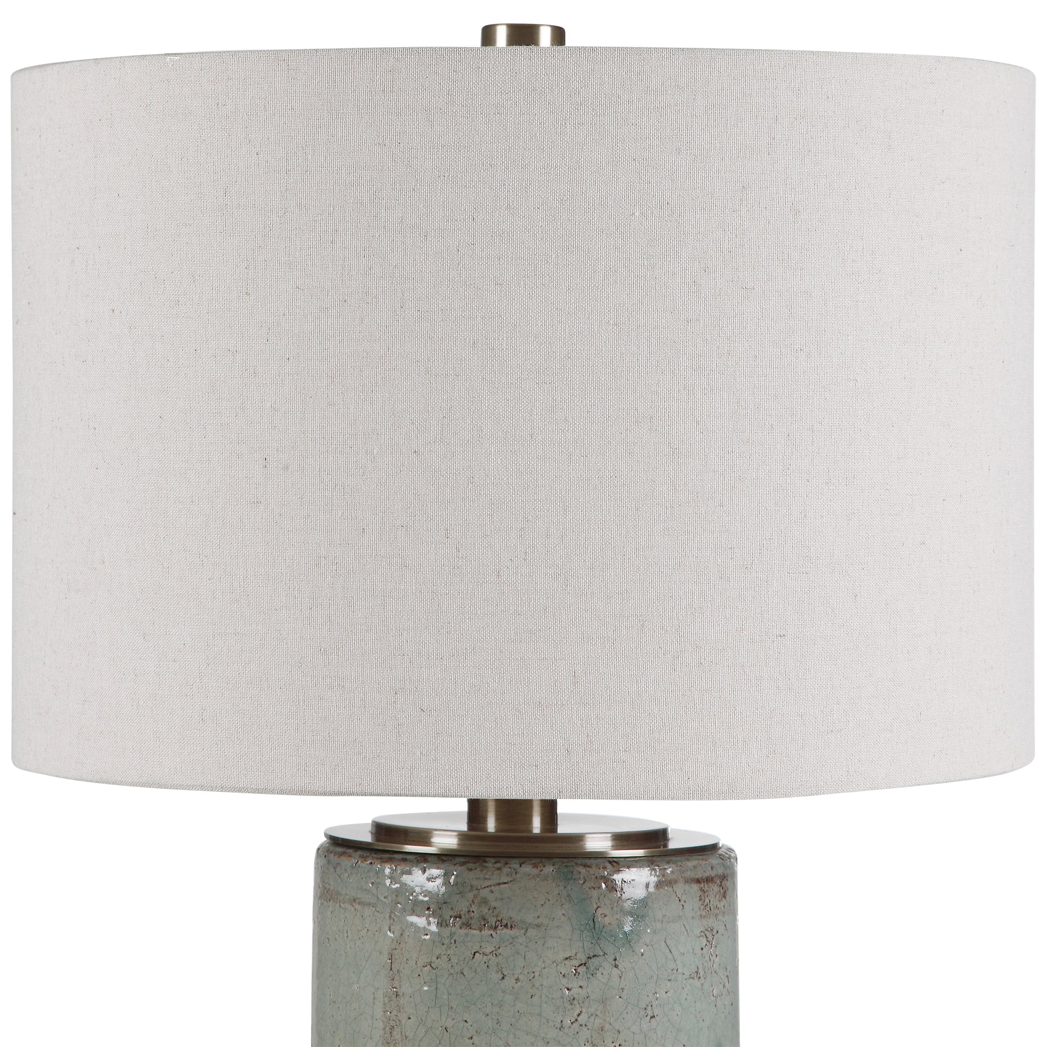 Callais Crackled Aqua Table Lamp