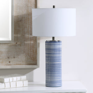 Montauk Striped Table Lamp
