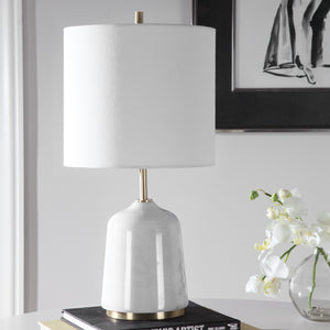 Eloise White Marble Table Lamp