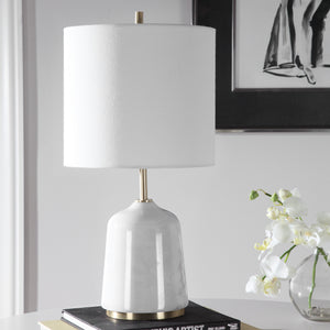 Eloise White Marble Table Lamp