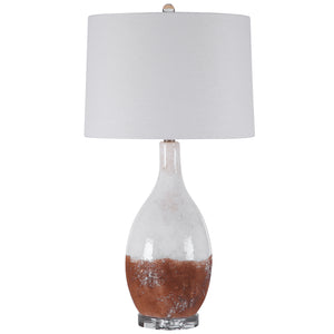Durango Rust White Table Lamp