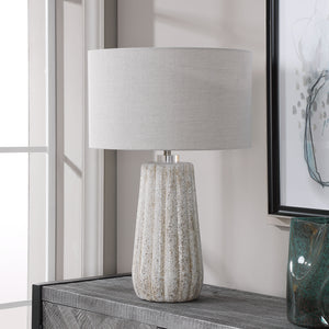 Pikes Stone-Ivory Table Lamp