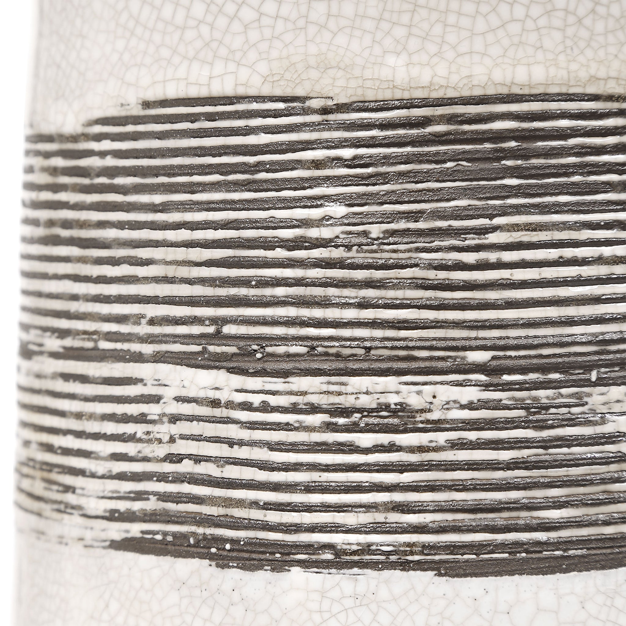 Comanche White Crackle Table Lamp