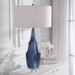 Everard Blue Table Lamp