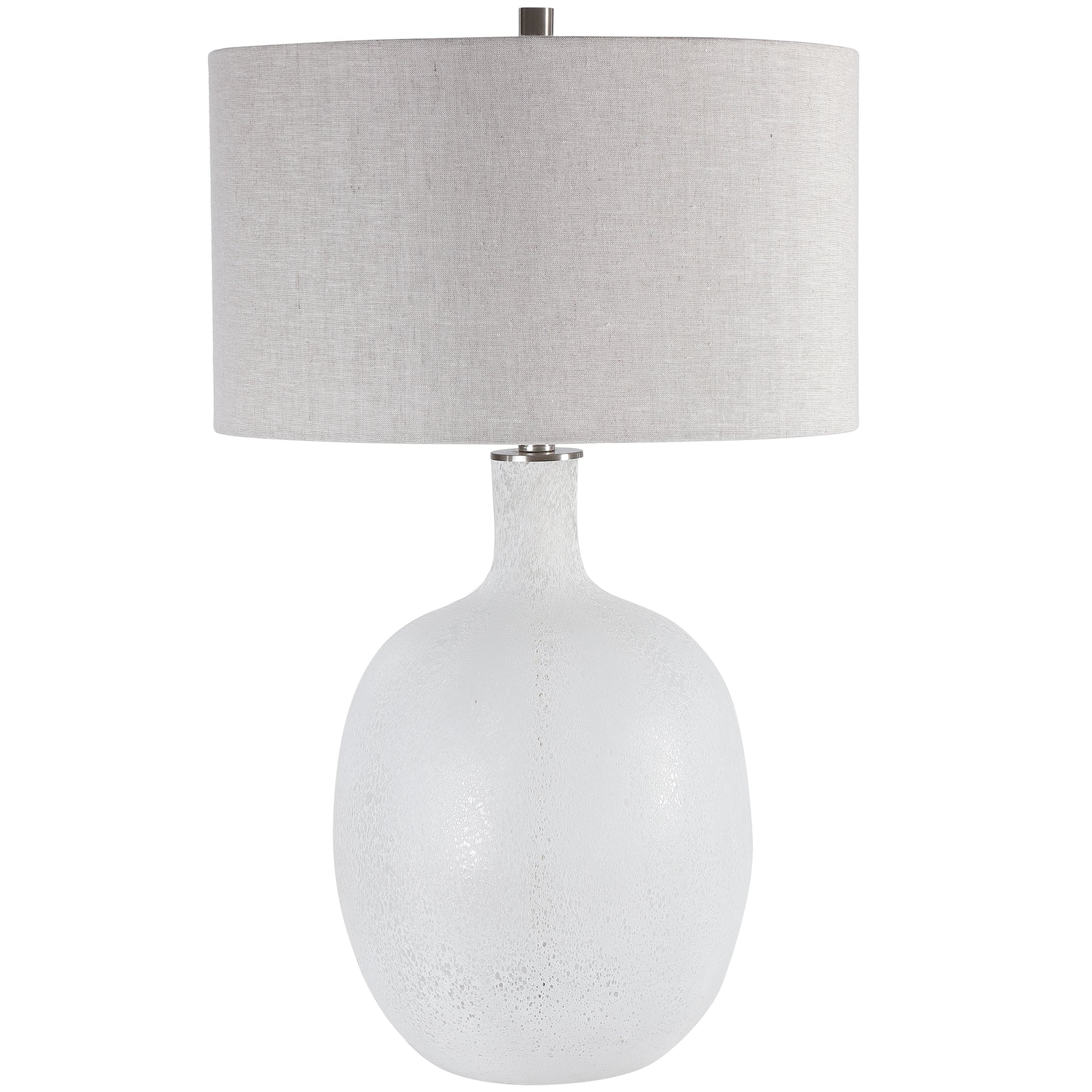 Whiteout Mottled Glass Table Lamp