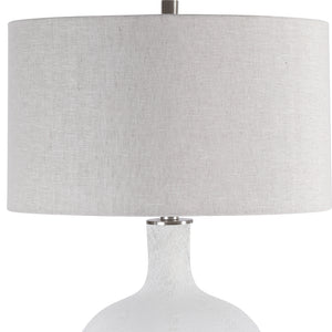 Whiteout Mottled Glass Table Lamp