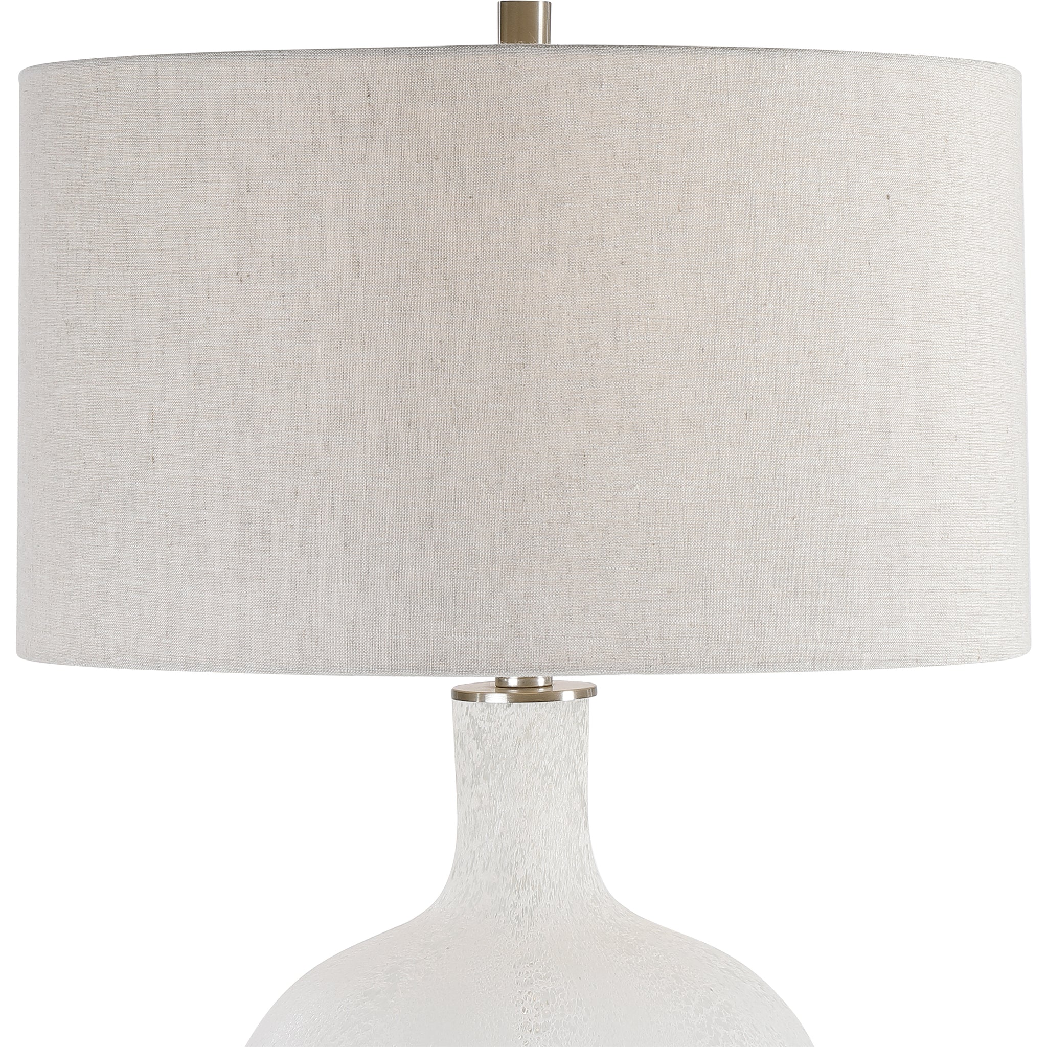 Whiteout Mottled Glass Table Lamp