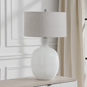 Whiteout Mottled Glass Table Lamp