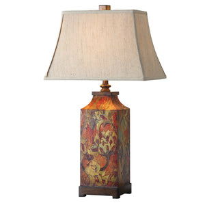 Colorful Flowers Table Lamp