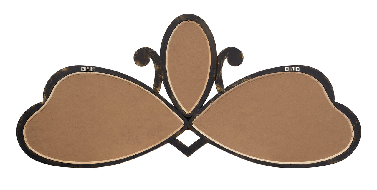 Scroll Mirror - Gold Leaf MDF