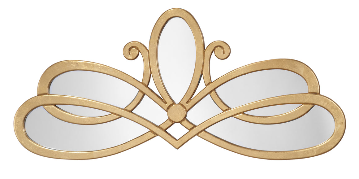 Scroll Mirror - Gold Leaf MDF