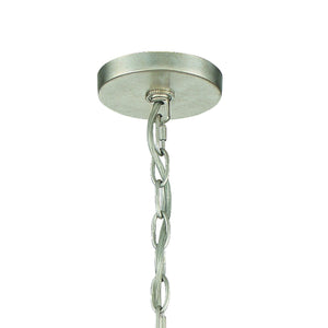 Lucille 6 Light Antique Silver Chandelier