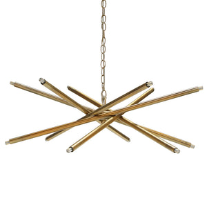 Worlds Away Luisa Chandelier – Antique Brass