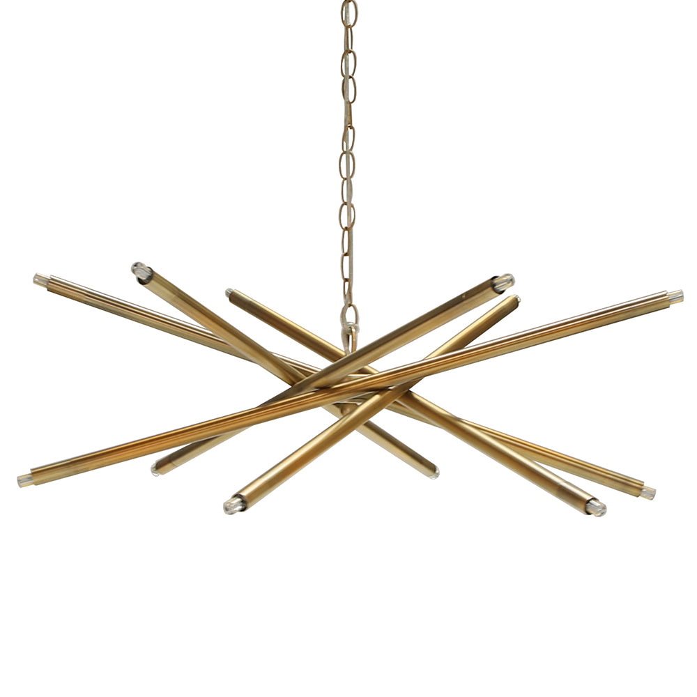 Worlds Away Luisa Chandelier – Antique Brass