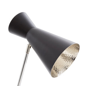 Hammered Shade Nickel Table Lamp | Lynx Collection | Villa & House