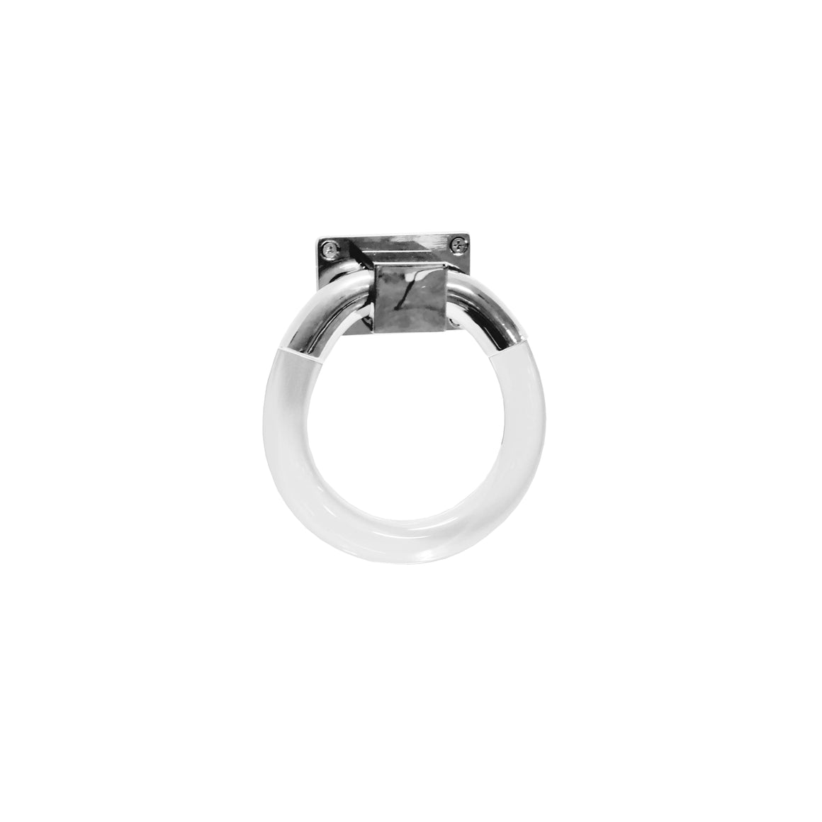 Worlds Away Lyra Acrylic Ring Hardware - Nickel