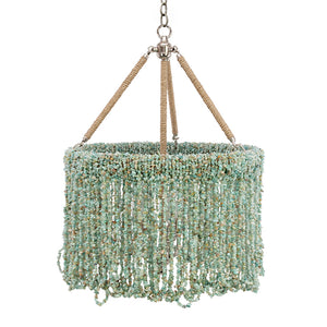 18" Lily Beaded Quartz Chandelier – 5 Colors