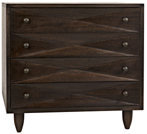 Diamond Chest - Ebony Walnut