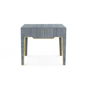 1-Drawer Side Table - Colonial Blue Shimmer | Madeline Collection | Villa & House