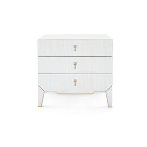 3-Drawer Side Table - Platinum | Madeline Collection | Villa & House