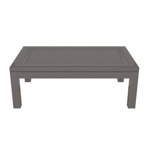 Malibu Rectangular Lacquer Coffee Table - Charcoal (Additional Colors Available)