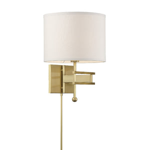 Marshall 1 Light Aged Brass Wall Mount