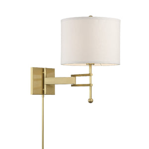 Marshall 1 Light Aged Brass Wall Mount
