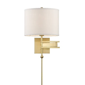 Marshall 1 Light Aged Brass Wall Mount
