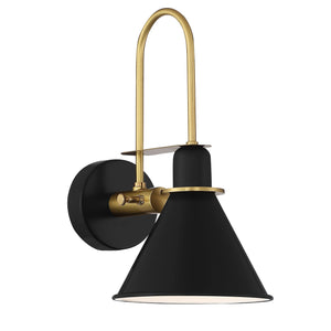 Medford 1 Light Matte Black Wall Mount