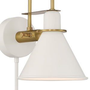 Medford 1 Light White Wall Mount