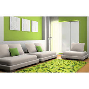 Patchwork Patterned Hide Rug - Bright Green