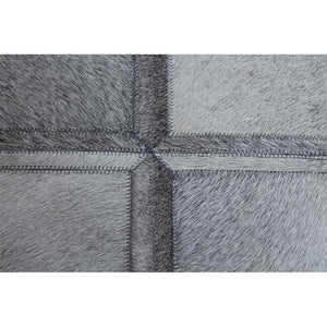 Geometric Pattern Hide Rug - Grey