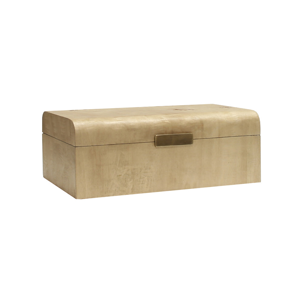 Worlds Away Mira Decorative Box - Burl Wood