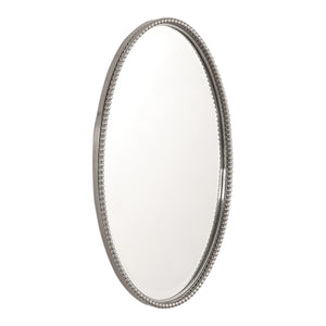 Sherise Brushed Nickel Oval Mirror