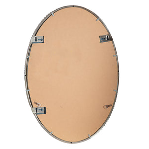 Sherise Brushed Nickel Oval Mirror