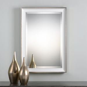 Lahvahn White Silver Mirror