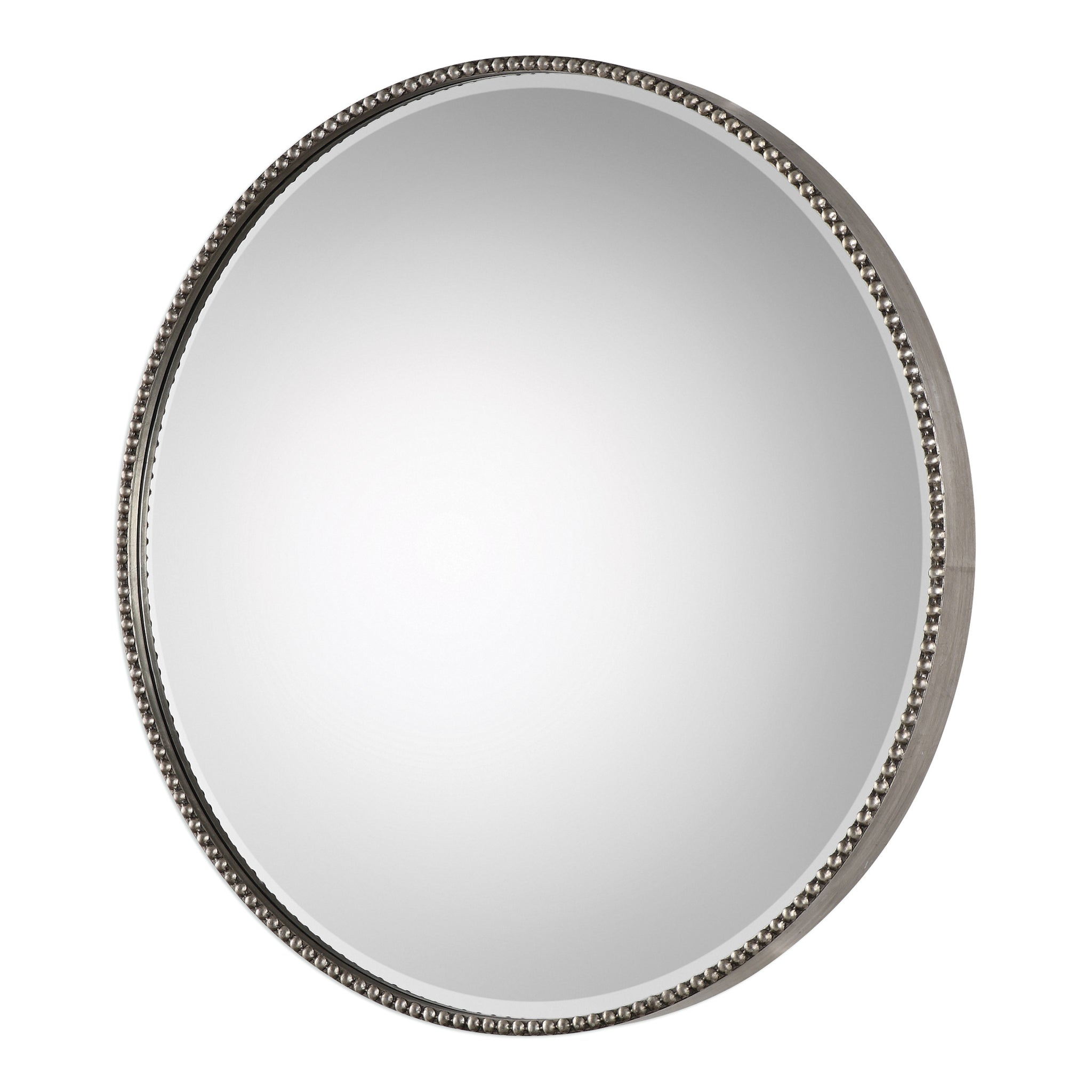 Stefania Beaded Round Mirror - Scenario Home