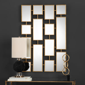 Kennon Forged Gold Rectangles Mirror