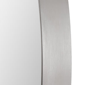 Pursley Brushed Nickel Oval Mirror