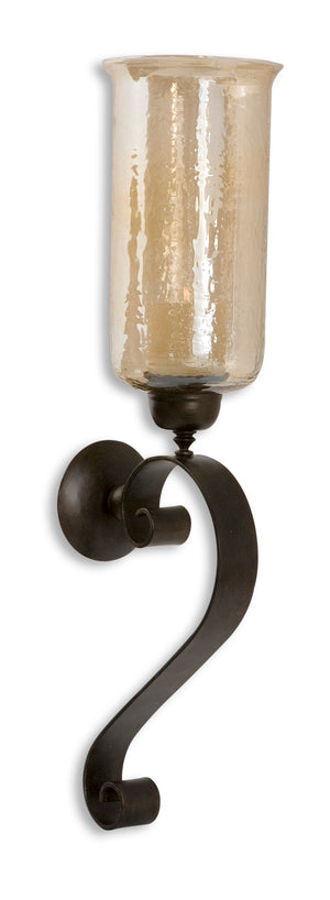 Joselyn Bronze Candle Wall Sconce