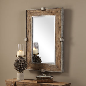Siringo Weathered Wood Mirror