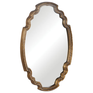 Ariane Gold Oval Mirror